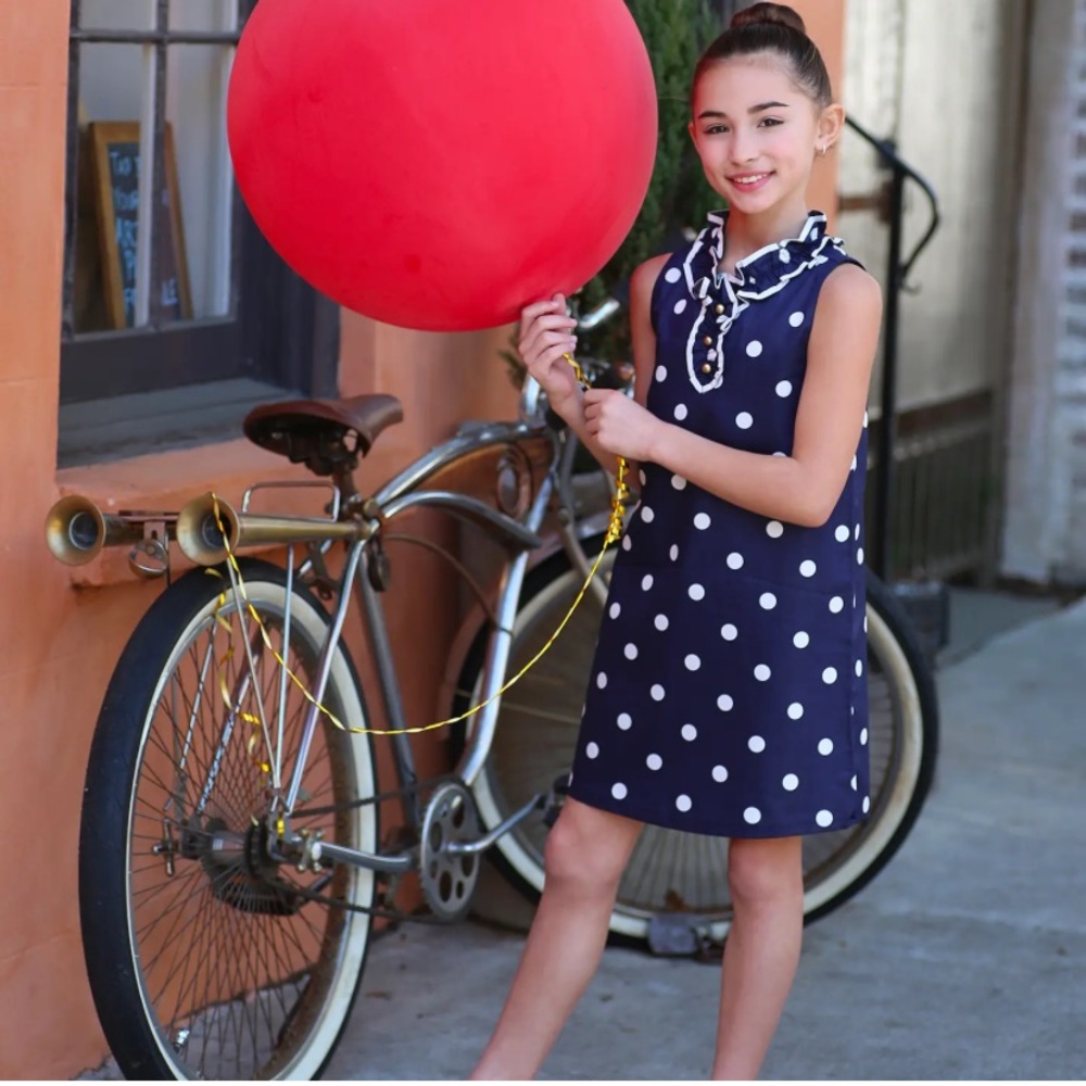 NWOT Janie and Jack 100% Cotton Polka Dot Dress